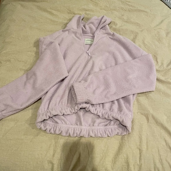 uo track meet half-zip cropped sweatshirt - Picture 3 of 4